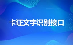 身份证识别sdk离线开源，身份证信息识别OCR接口sdk